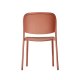 Chaise TRENA polypro et fibre de verre empilable - Terracotta