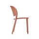 Chaise TRENA polypro et fibre de verre empilable - Terracotta