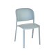 Chaise TRENA polypro et fibre de verre empilable - Bleu Gris