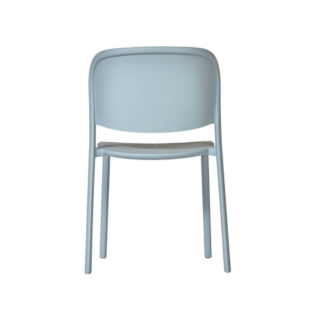Chaise TRENA polypro et fibre de verre empilable - Bleu Gris