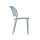 Chaise TRENA polypro et fibre de verre empilable - Bleu Gris