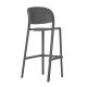 Tabouret TRENA polypro et fibre de verre empilable - Anthracite