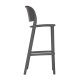 Tabouret TRENA polypro et fibre de verre empilable - Anthracite