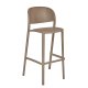 Tabouret TRENA polypro et fibre de verre empilable - Taupe