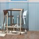Tabouret TRENA polypro et fibre de verre empilable - Taupe