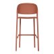 Tabouret TRENA polypro et fibre de verre empilable - Terracotta