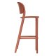 Tabouret TRENA polypro et fibre de verre empilable - Terracotta