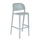 Tabouret TRENA polypro et fibre de verre empilable - Bleu Gris