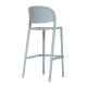 Tabouret TRENA polypro et fibre de verre empilable - Bleu Gris