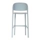 Tabouret TRENA polypro et fibre de verre empilable - Bleu Gris