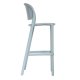 Tabouret TRENA polypro et fibre de verre empilable - Bleu Gris