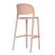 Tabouret TRENA polypro et fibre de verre empilable - Soft Pink