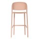 Tabouret TRENA polypro et fibre de verre empilable - Soft Pink