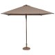 Parasol EOLO - Taupe / Toile taupe - 4,54 kg - Ø Tube 4,8 cm - Toile 300x300 cm - Ht totale 269 cm