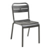 Chaise CANNES en polypro et fibre de verre haute résistance - Anthracite