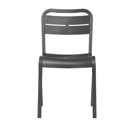 Chaise CANNES en polypro et fibre de verre haute résistance - Anthracite