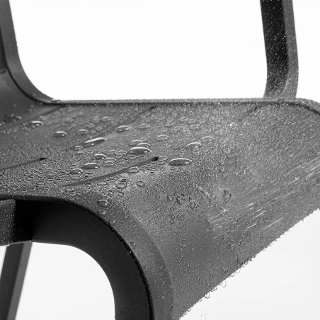 Chaise CANNES en polypro et fibre de verre haute résistance - Anthracite