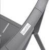 Chaise CANNES en polypro et fibre de verre haute résistance - Anthracite