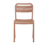 Chaise CANNES en polypro et fibre de verre haute résistance - Terracotta