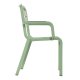 Fauteuil CANNES en polypro et fibre de verre haute résistance - Vert Tender