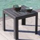 Table basse MIAMI - Anthracite - 1,7 kg - Hauteur 35 cm - 40x40 cm