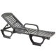 Bain de soleil MIAMI empilable - Anthracite - 67x190X42 cm