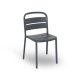 Chaise COMO en polypro et fibre de verre empilable - Gris Foncé