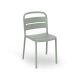 Chaise COMO en polypro et fibre de verre empilable - Gris Vert