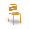 Chaise COMO en polypro et fibre de verre empilable - Jaune Toscane