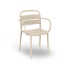 Fauteuil COMO en polypro et fibre de verre empilable - Ivoire