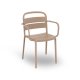 Fauteuil COMO en polypro et fibre de verre empilable - Sable