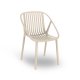 Chaise BINI polypro et fibre de verre empilable - Ivoire