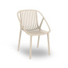 Chaise BINI polypro et fibre de verre empilable - Ivoire