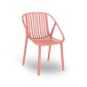 Chaise BINI polypro et fibre de verre empilable - Terracotta