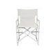 Chaise BOSS pliante - Blanc/Toile Blanche