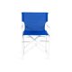 Chaise BOSS pliante - Blanc/Toile Bleue