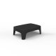 Table basse rectangulaire SOLID en polypropylène empilable - Noir