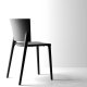 Chaise AFRICA polypro et fibre de verre empilable - Noir