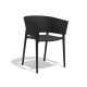 Fauteuil AFRICA polypro et fibre de verre empilable - Noir