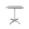 Table carrée 60x60 cm BRUXELLES -  Aluminium anodisé