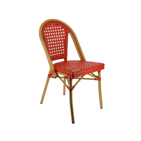 Chaise SEDIA tressée - Bordeaux