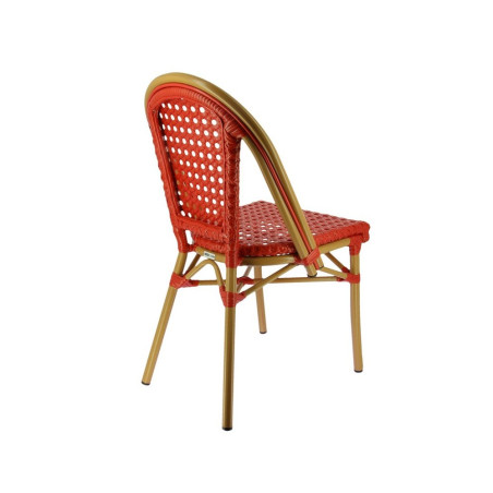 Chaise SEDIA tressée - Bordeaux