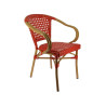 Fauteuil SEDIA tressé - Bordeaux