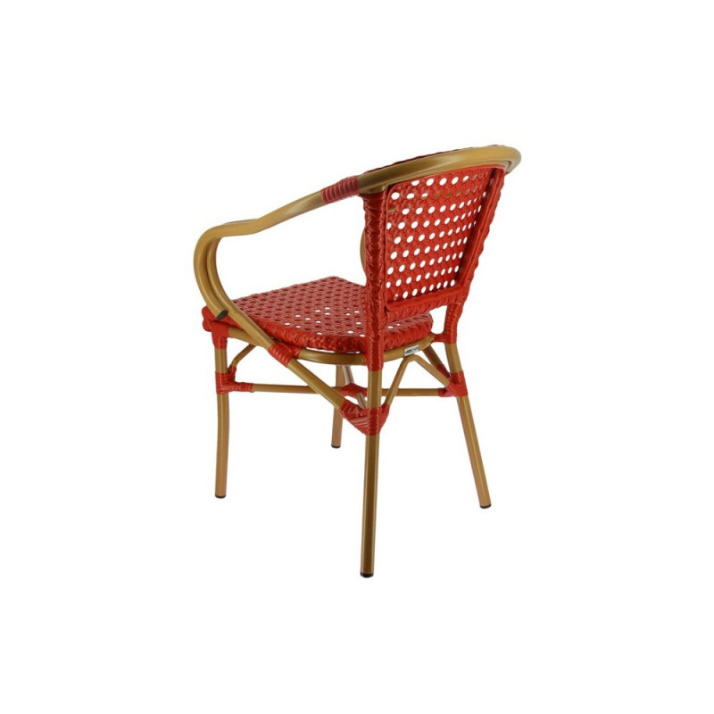 Fauteuil SEDIA tressé - Bordeaux