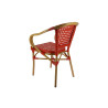 Fauteuil SEDIA tressé - Bordeaux