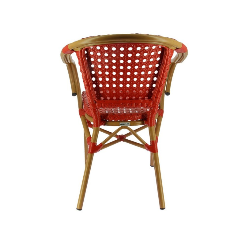 Fauteuil SEDIA tressé - Bordeaux