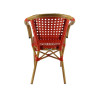 Fauteuil SEDIA tressé - Bordeaux