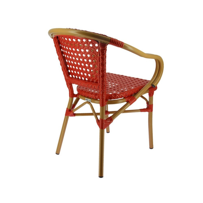 Fauteuil SEDIA tressé - Bordeaux
