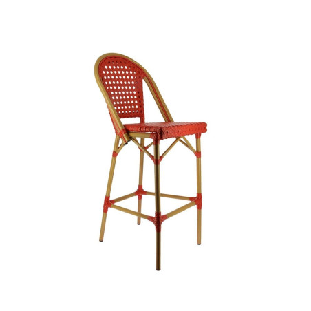 Chaise haute SEDIA tressée - Bordeaux