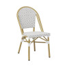 Chaise BALI tressée - Gris chiné